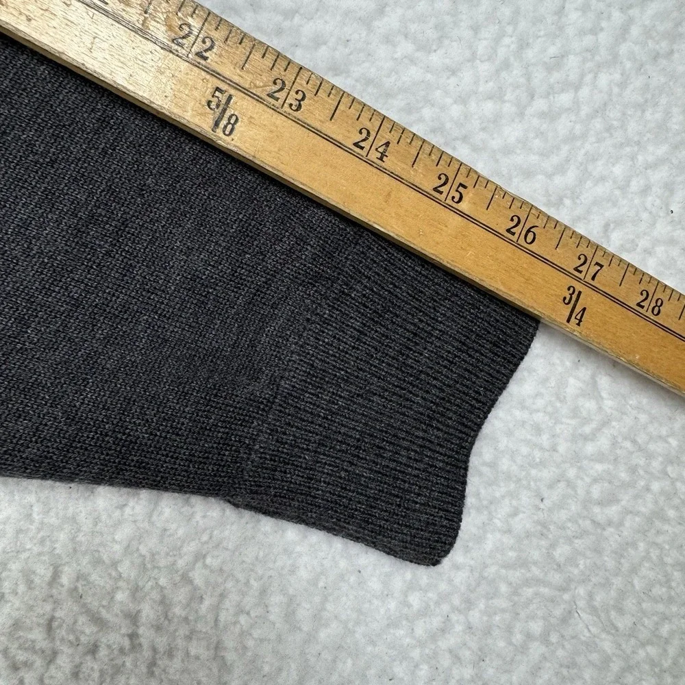 NEW - LACOSTE Turtleneck Longsleeve Sweater Lambs Wool Gray - 6 (L/XL) - Read